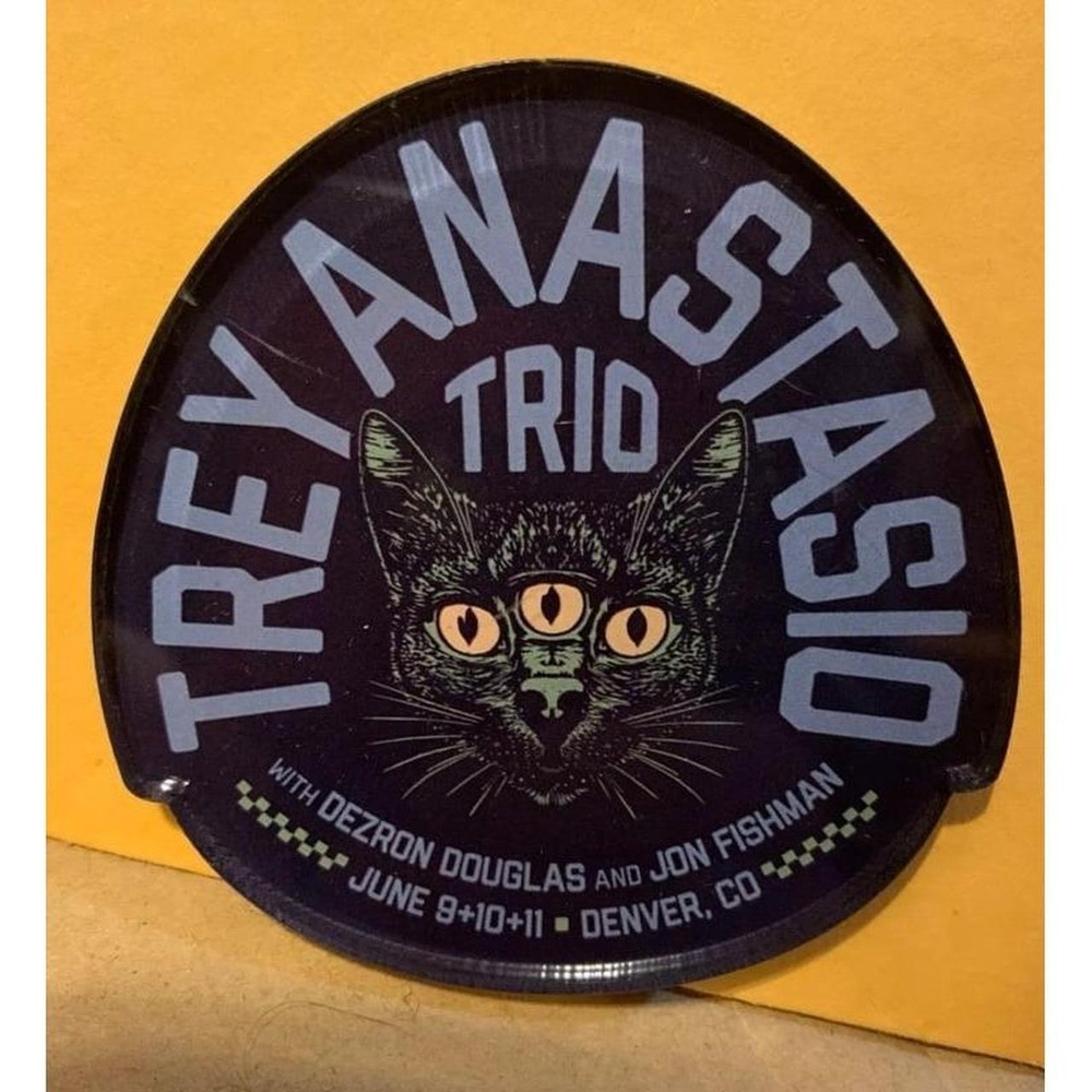 Trey Anastasio Trio Phish Denver June 2023 Lucite Magnet 3 Inch Cat